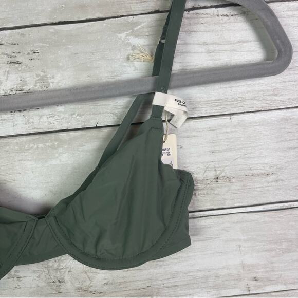 Aerie Smoothez Unlined Full Coverage Bra Green Size 32B - Picture 2 of 5